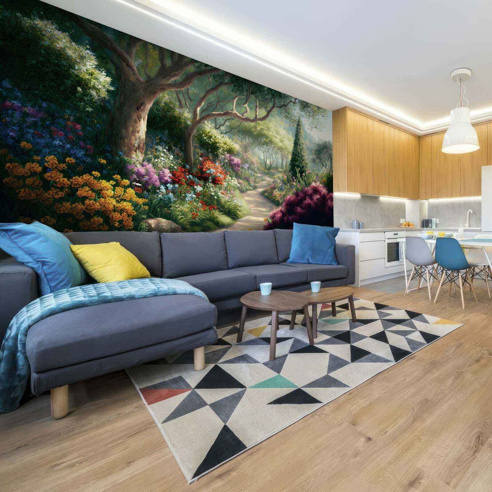 Фотошпалери містичний шлях через чарівний ліс