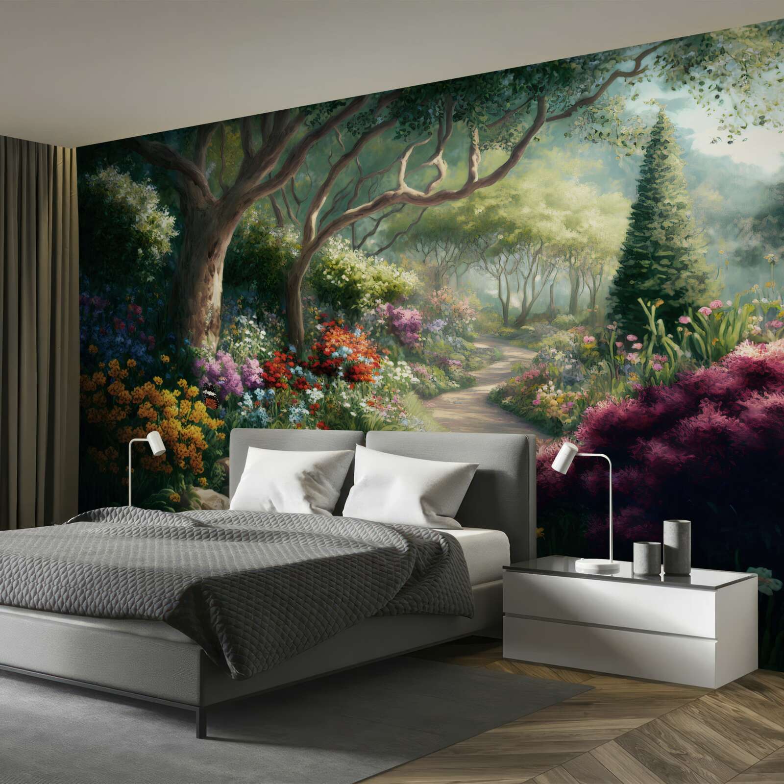 Фотошпалери містичний шлях через чарівний ліс