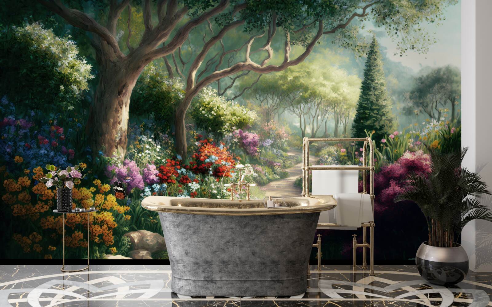 Фотошпалери містичний шлях через чарівний ліс