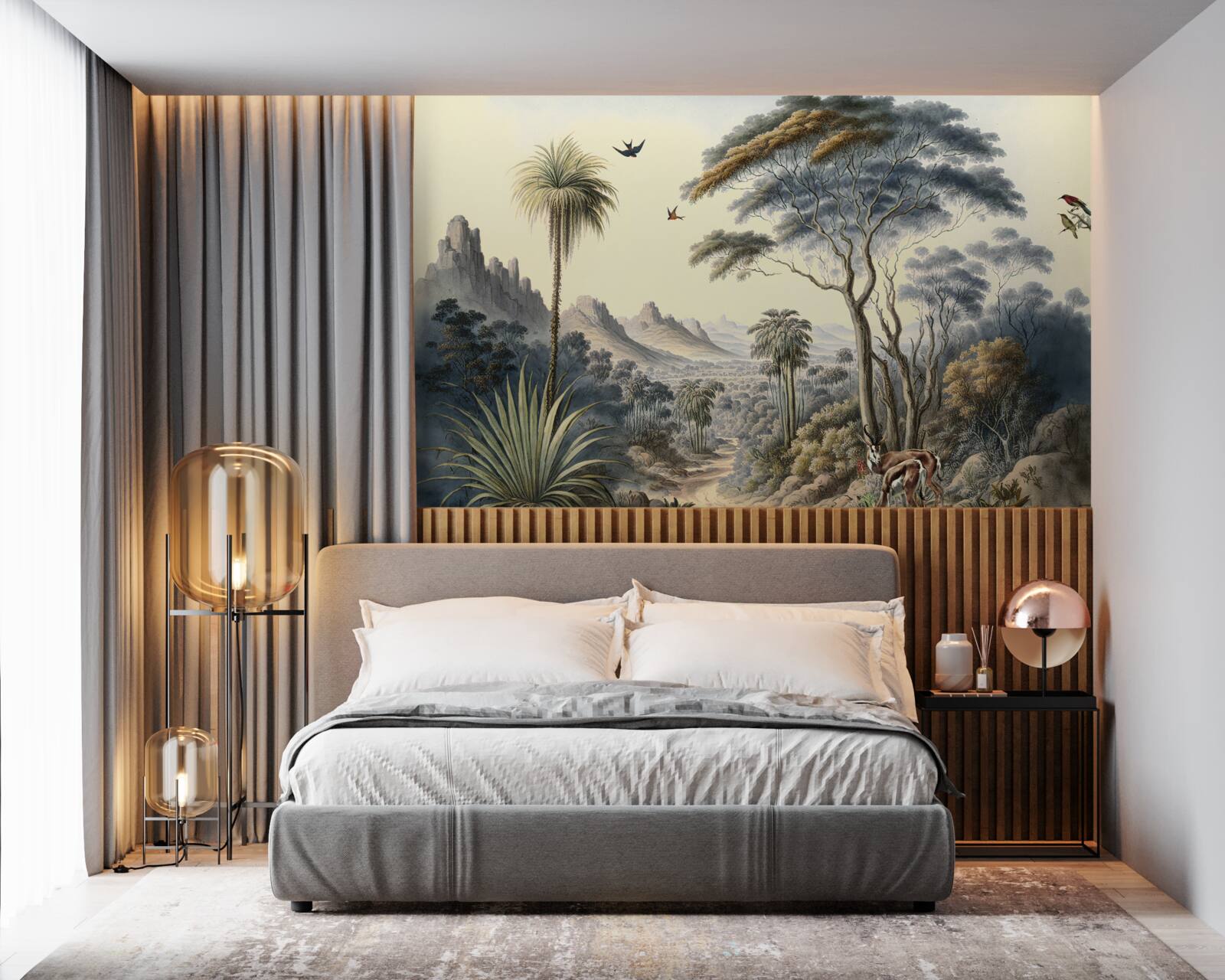 Фотошпалери сім'я оленів облаштовує свій дім