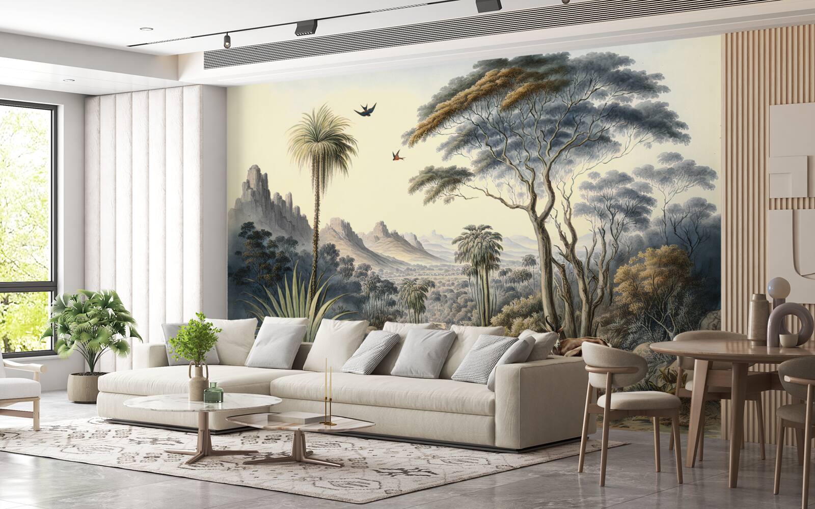 Фотошпалери сім'я оленів облаштовує свій дім