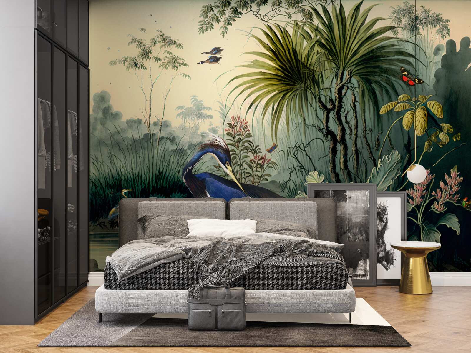 Фотошпалери тиша біля зеленого ставка