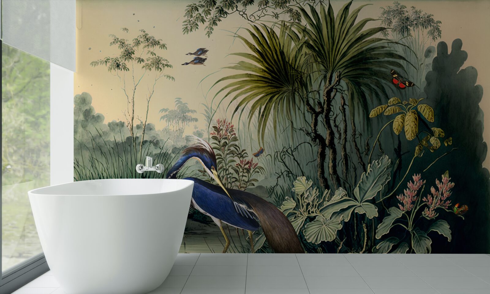 Фотошпалери тиша біля зеленого ставка