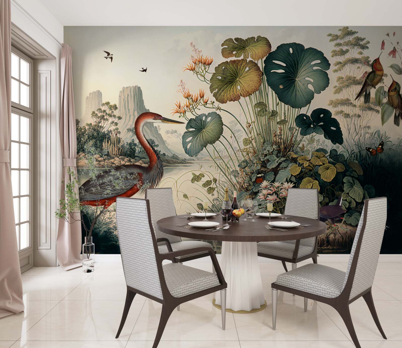 Фотошпалери водні рослини та трави для ставків