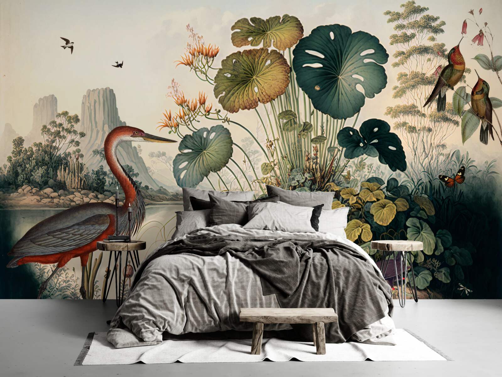 Фотошпалери водні рослини та трави для ставків