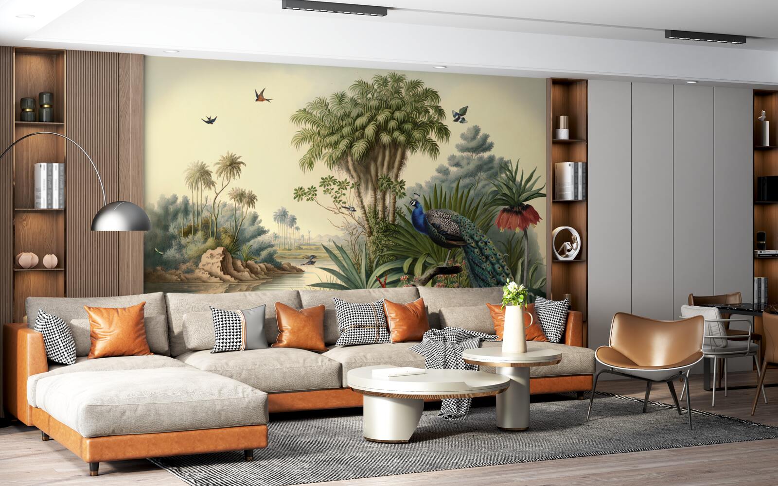 Фотошпалери павича в його справжньому середовищі існування