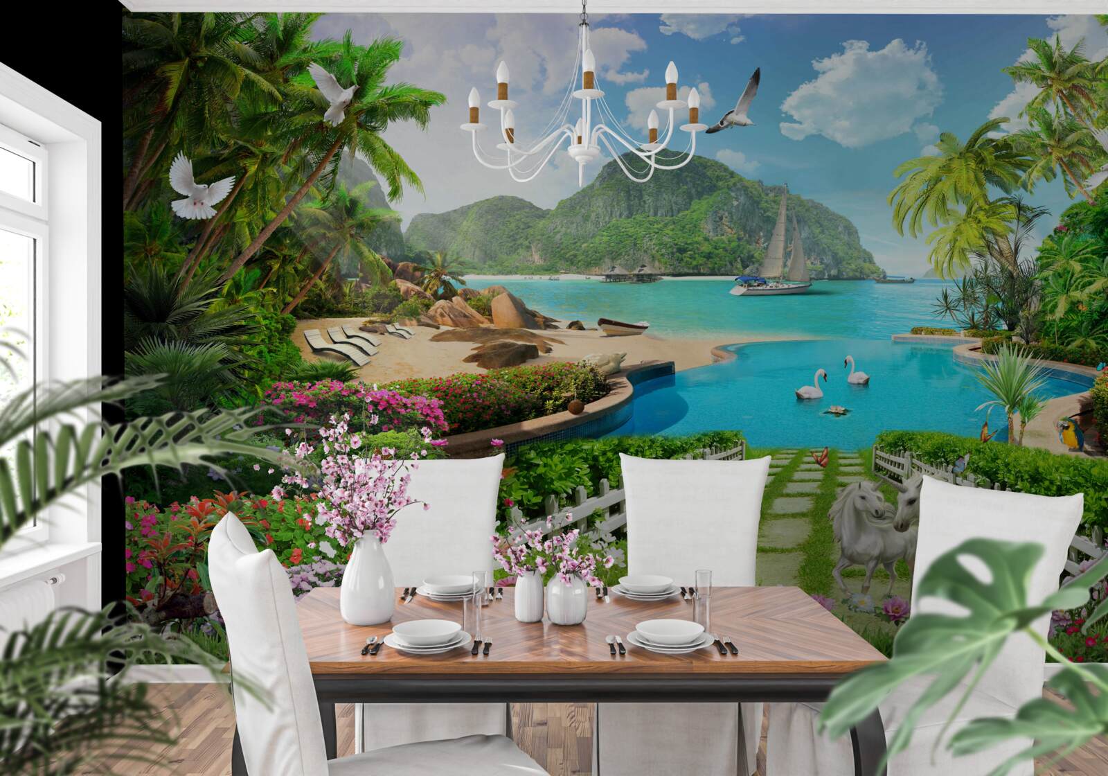 Фотошпалери тихий притулок у тропіках