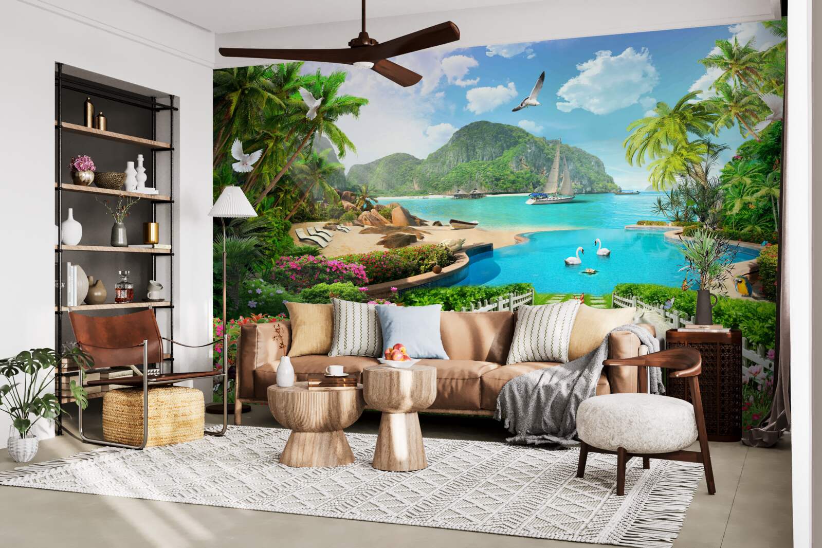 Фотошпалери тихий притулок у тропіках