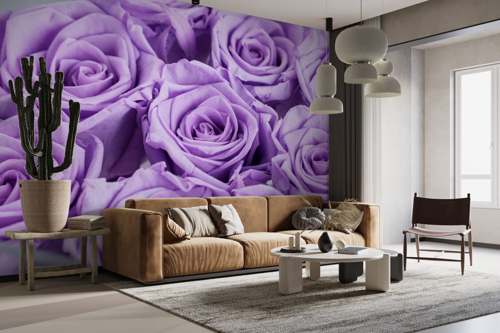 Фотошпалери композиція з аметистових троянд