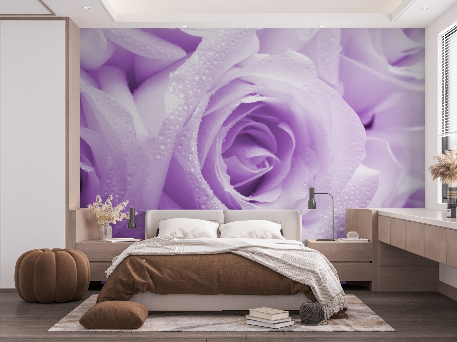 Фотошпалери крупний план бузково-рожевих квітів