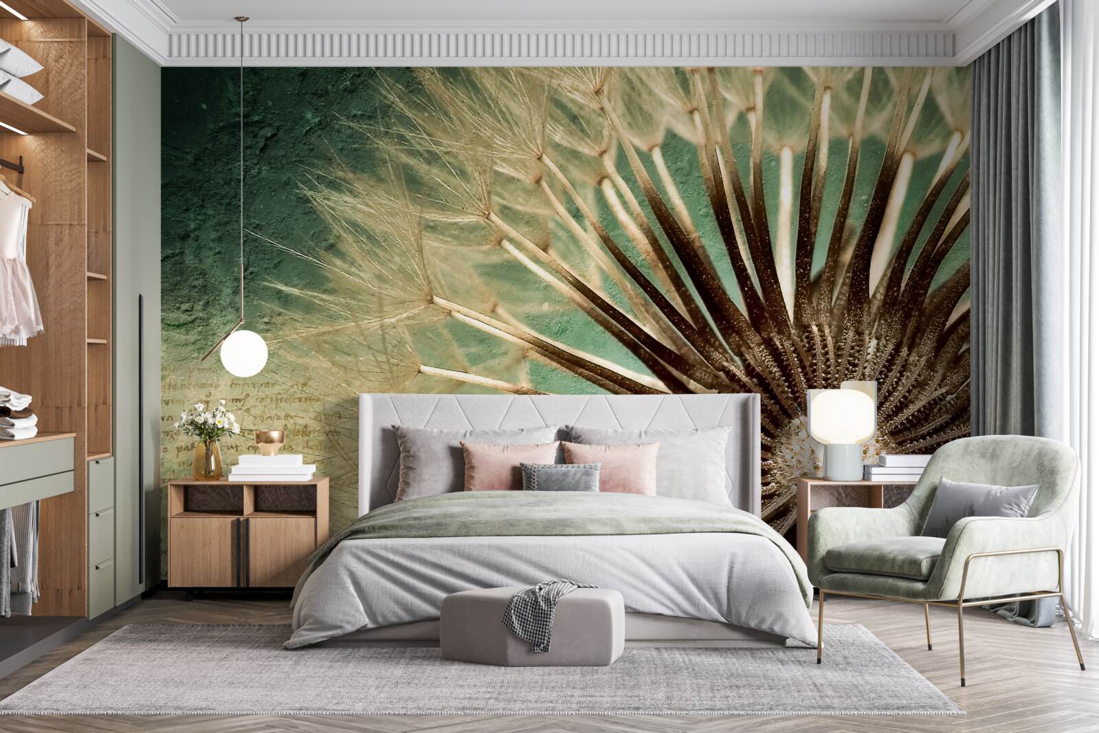 Фотошпалери душа кульбаби сповнена ніжності