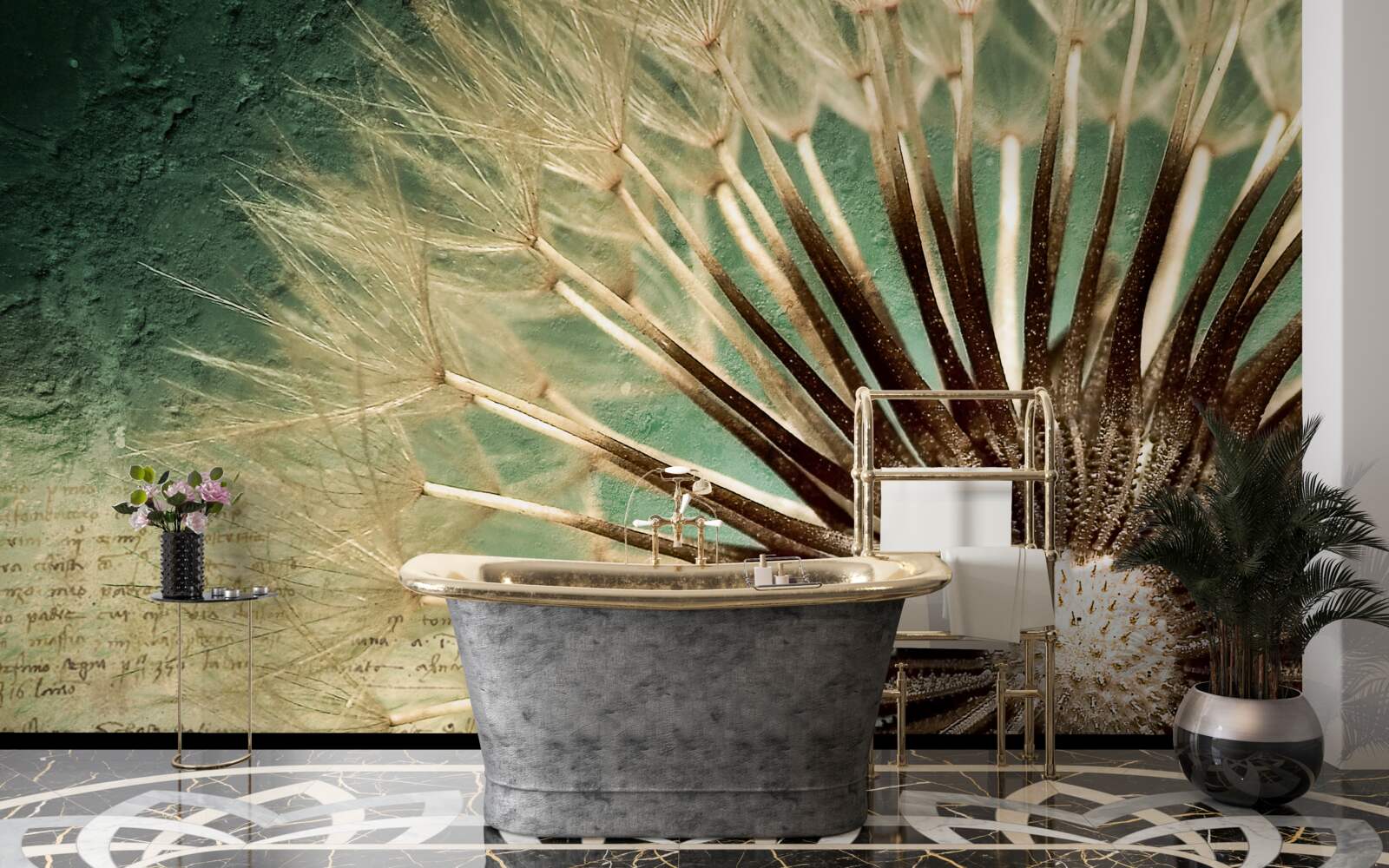 Фотошпалери душа кульбаби сповнена ніжності