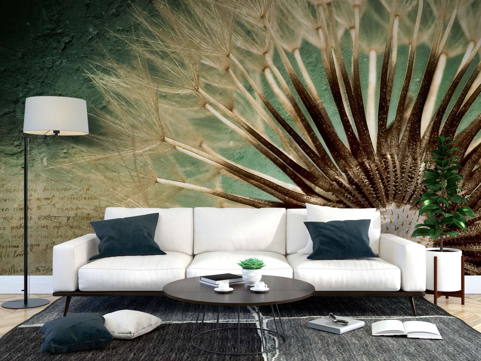 Фотошпалери душа кульбаби сповнена ніжності