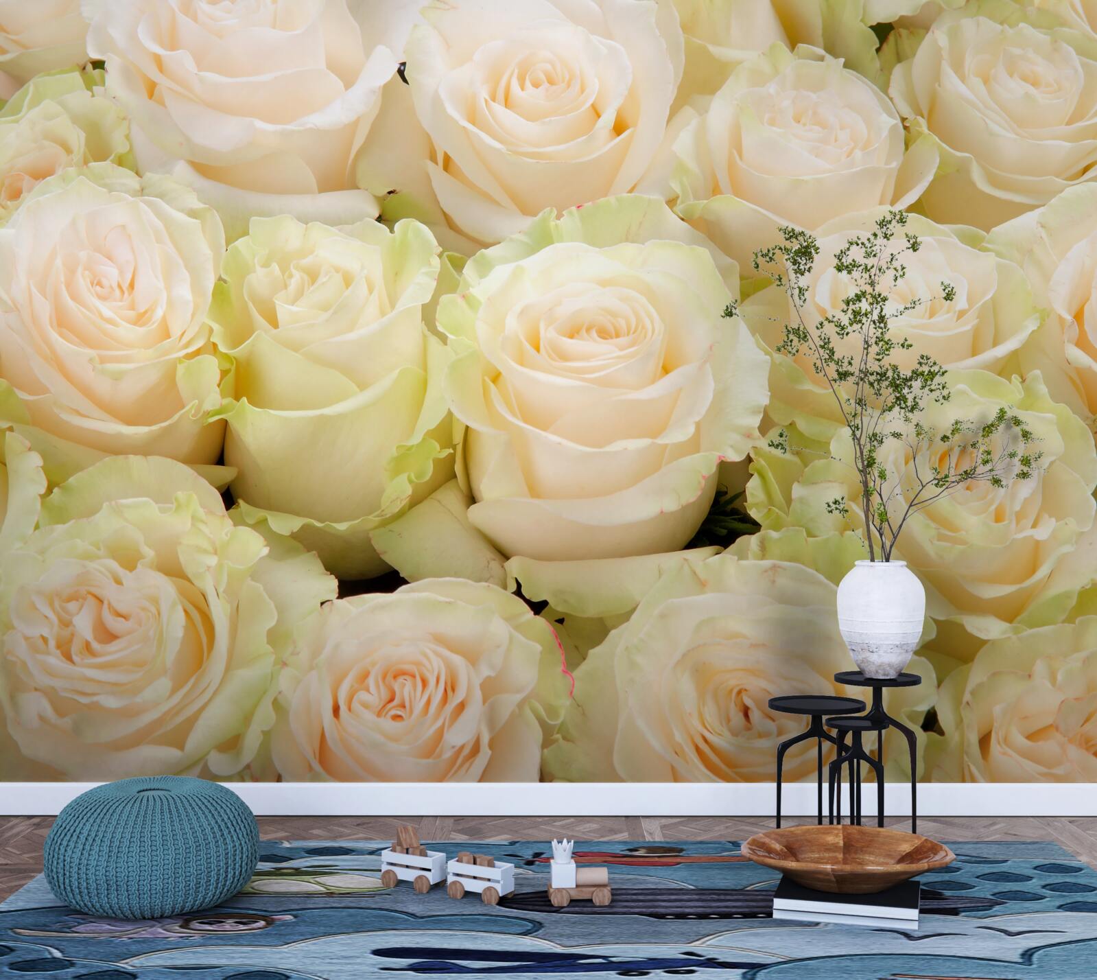 Фотошпалери резюме ніжних бежевих квітів