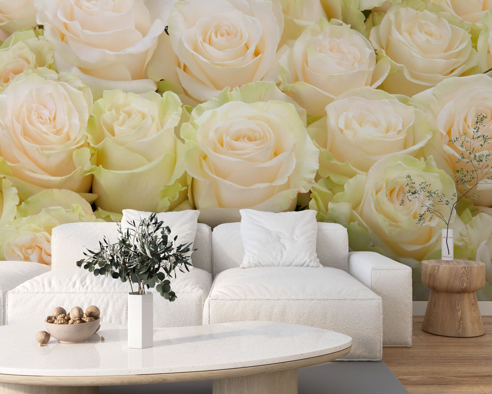 Фотошпалери резюме ніжних бежевих квітів