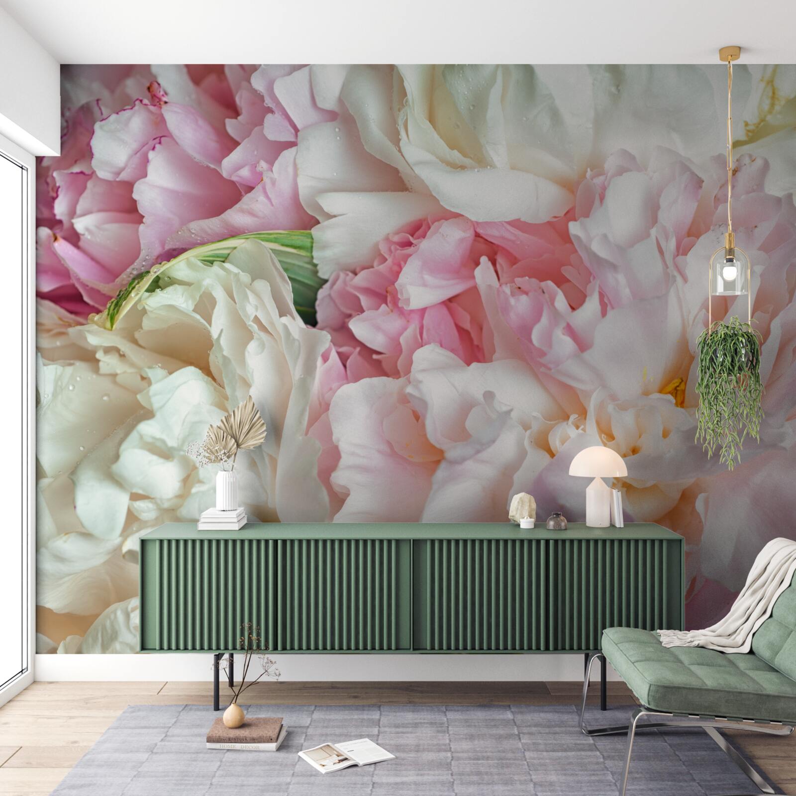 Фотошпалери фата з ніжних пелюсток