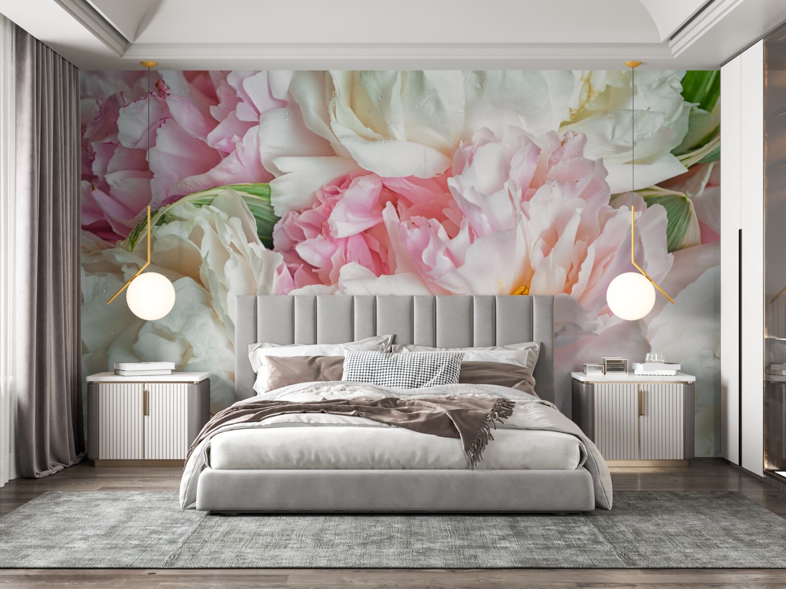 Фотошпалери фата з ніжних пелюсток