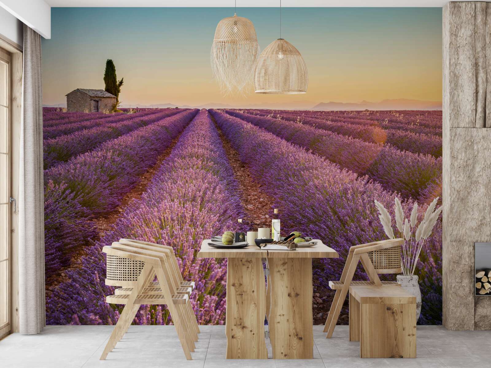 Фотошпалери Світанок зійшов над полем лаванди