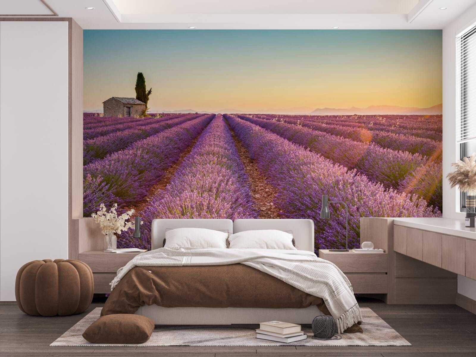 Фотошпалери Світанок зійшов над полем лаванди