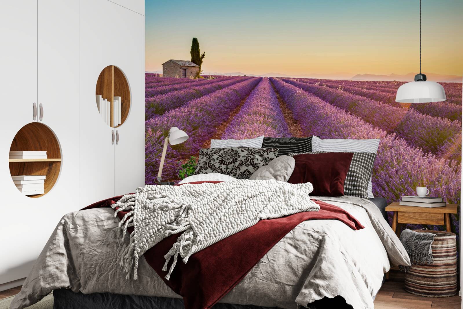 Фотошпалери Світанок зійшов над полем лаванди