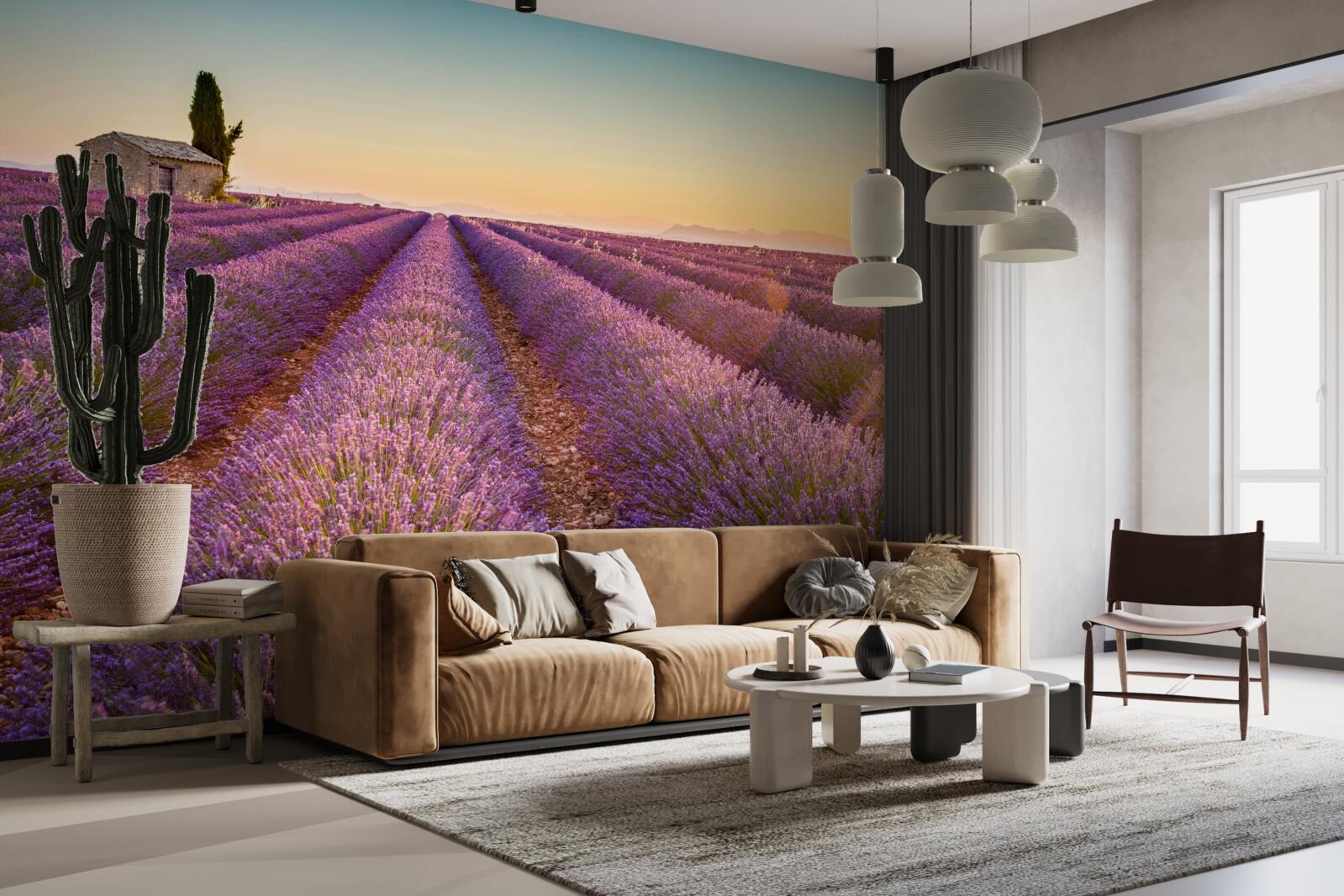 Фотошпалери Світанок зійшов над полем лаванди