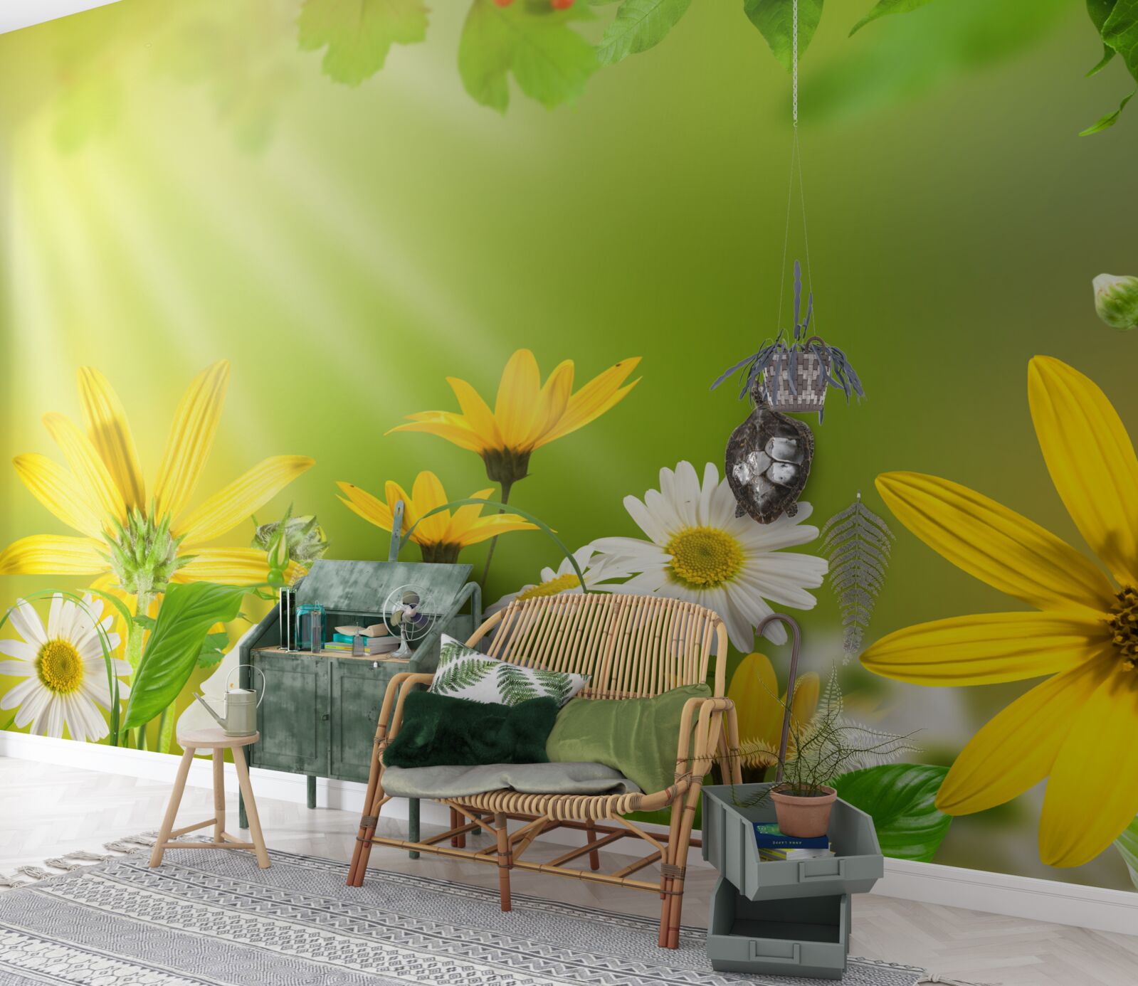 Фотошпалери Світанок на літньому лузі