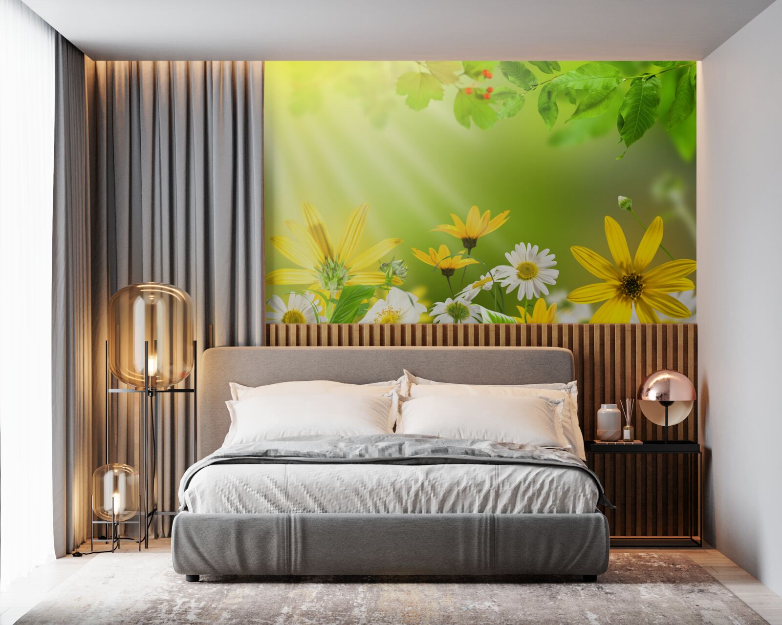 Фотошпалери Світанок на літньому лузі