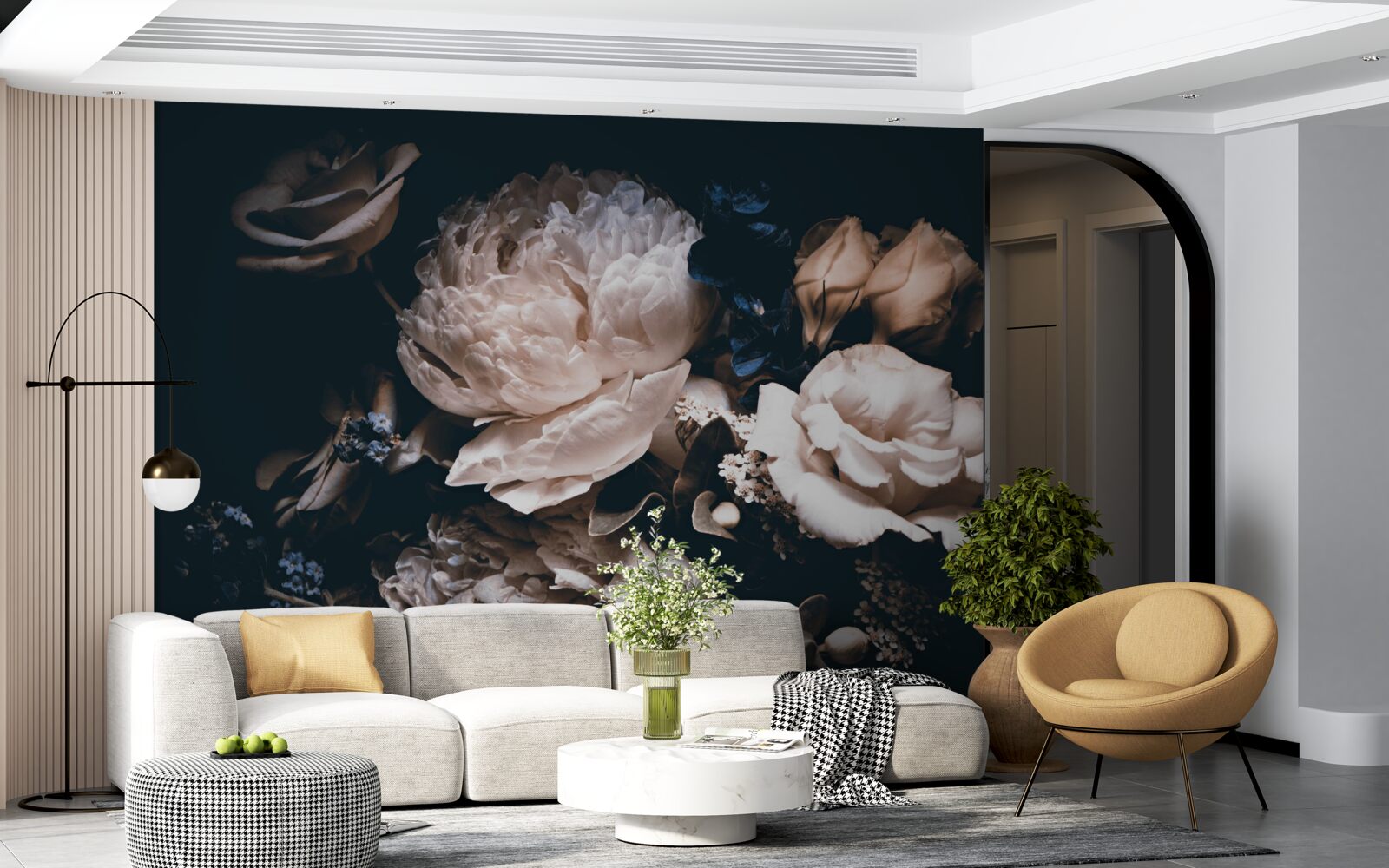 Фотошпалери темна романтика квітів