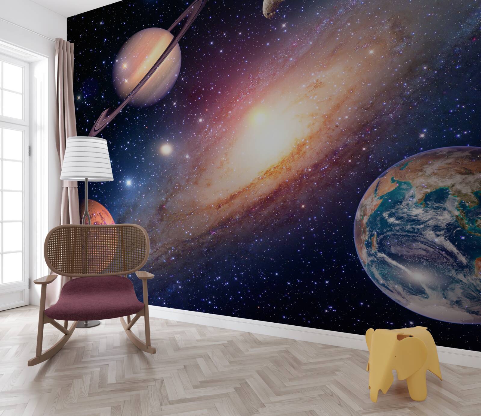 Фотошпалери планет, включаючи Землю, у нашій галактиці