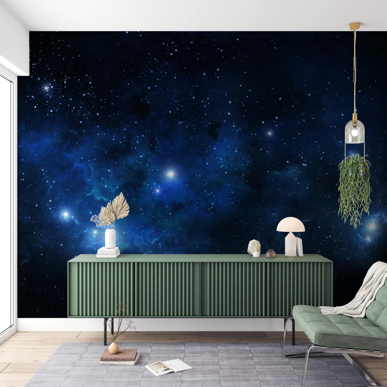 Фотошпалери космос виблискує галактиками