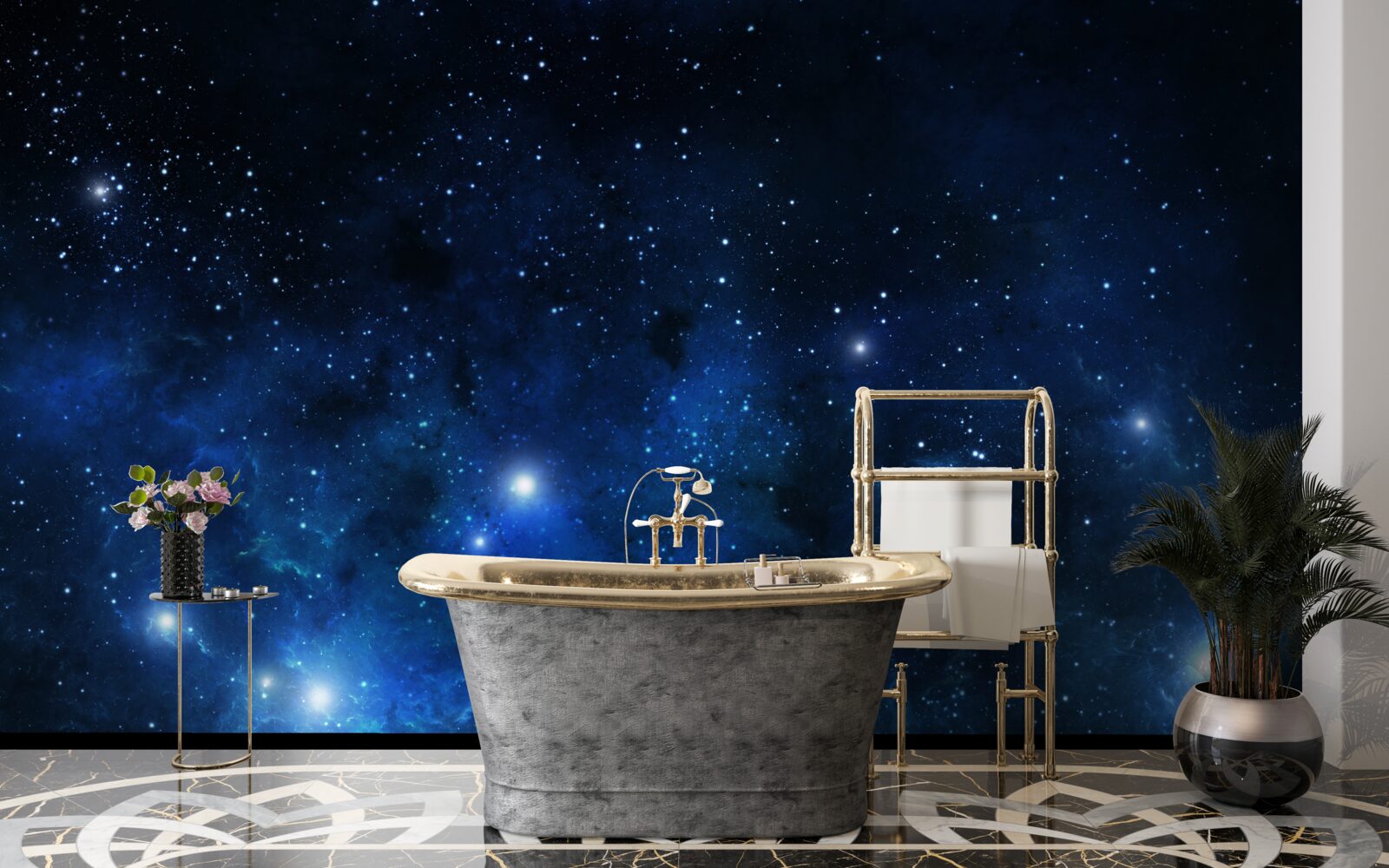 Фотошпалери космос виблискує галактиками