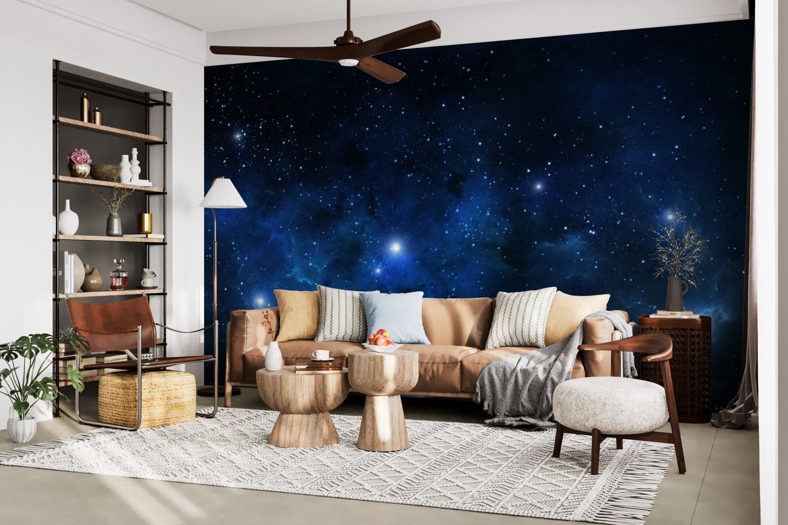 Фотошпалери космос виблискує галактиками