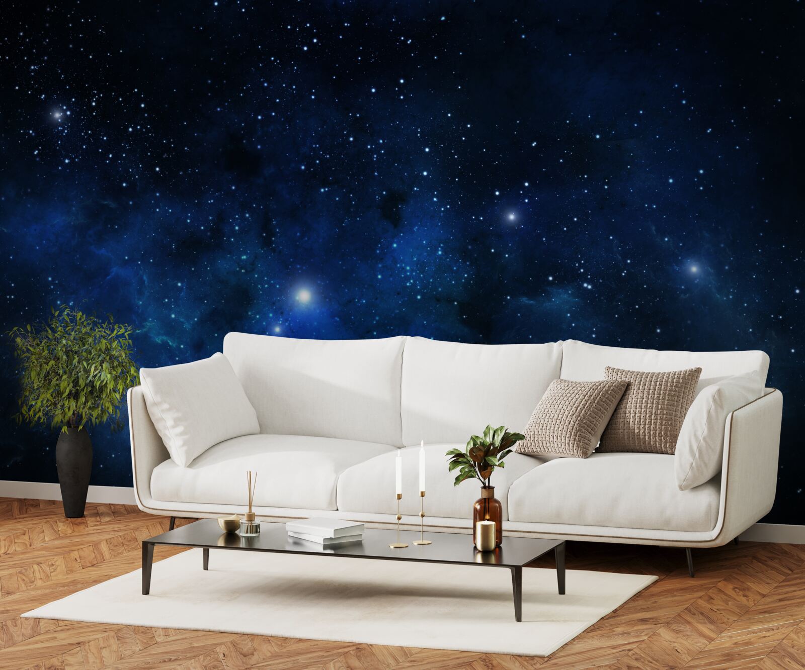 Фотошпалери космос виблискує галактиками