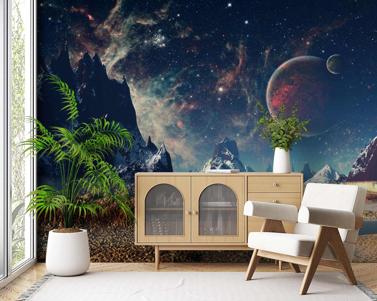 Фотошпалери поверхня планети фантастична