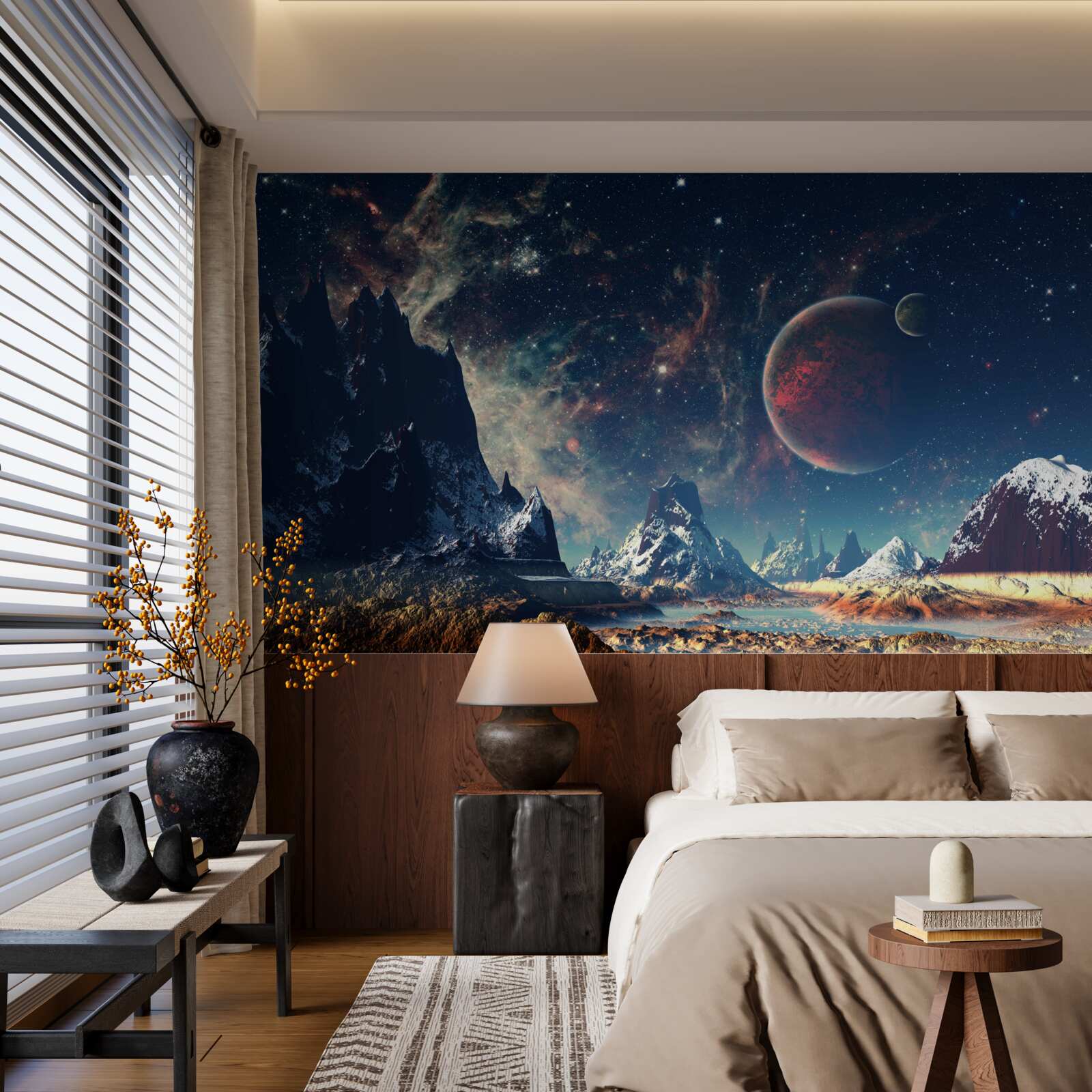 Фотошпалери поверхня планети фантастична