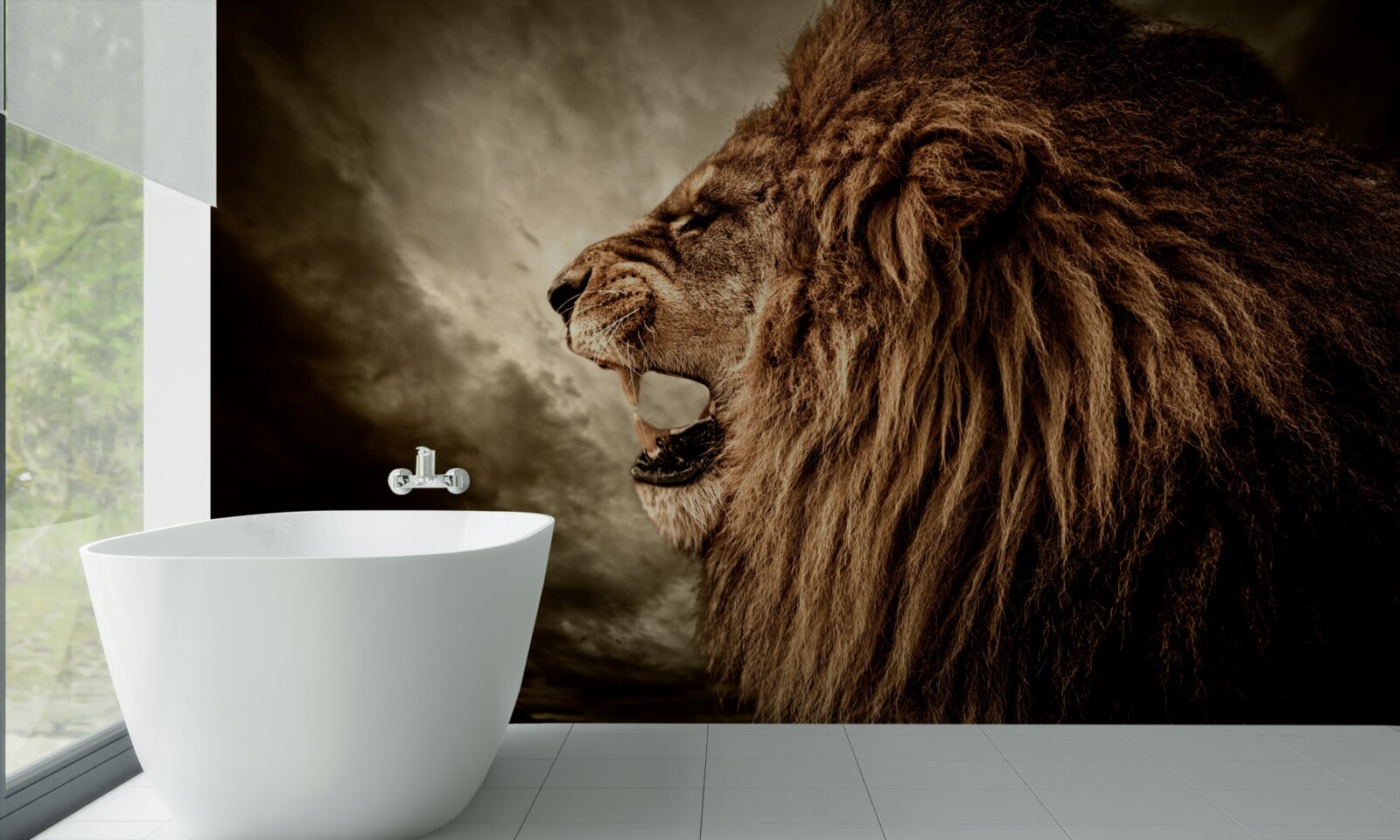 Фотошпалери зловісний грім левового рику