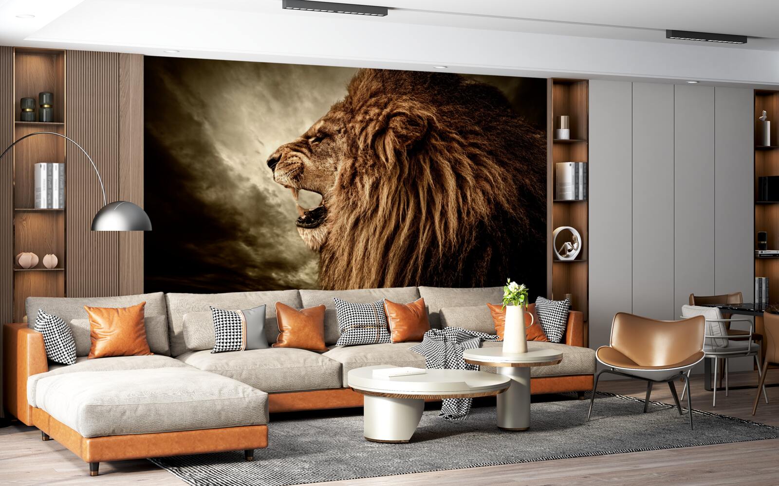 Фотошпалери зловісний грім левового рику