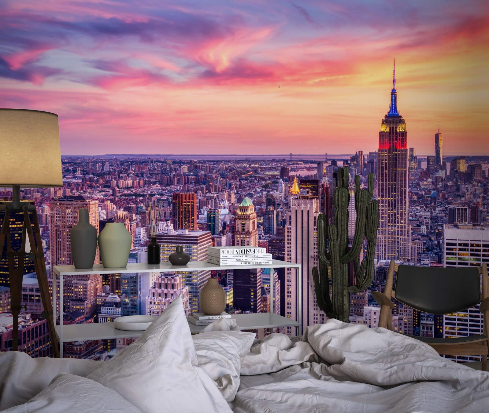 Фотошпалери схід сонця в нью-йорку