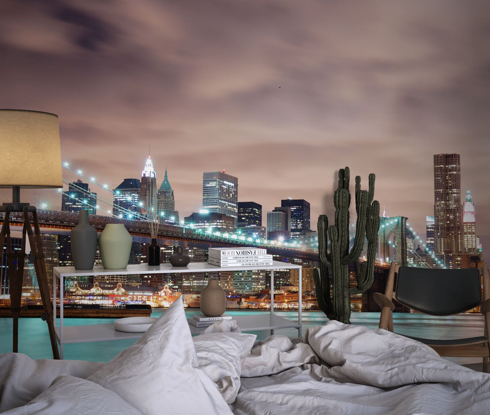 Фотошпалери нічне місто в сучасності