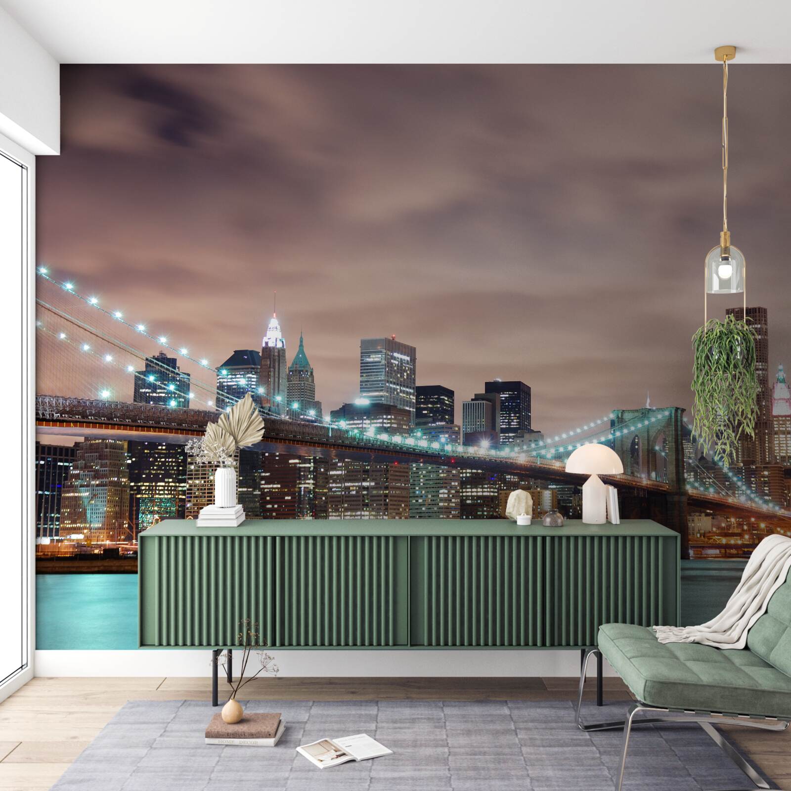 Фотошпалери нічне місто в сучасності