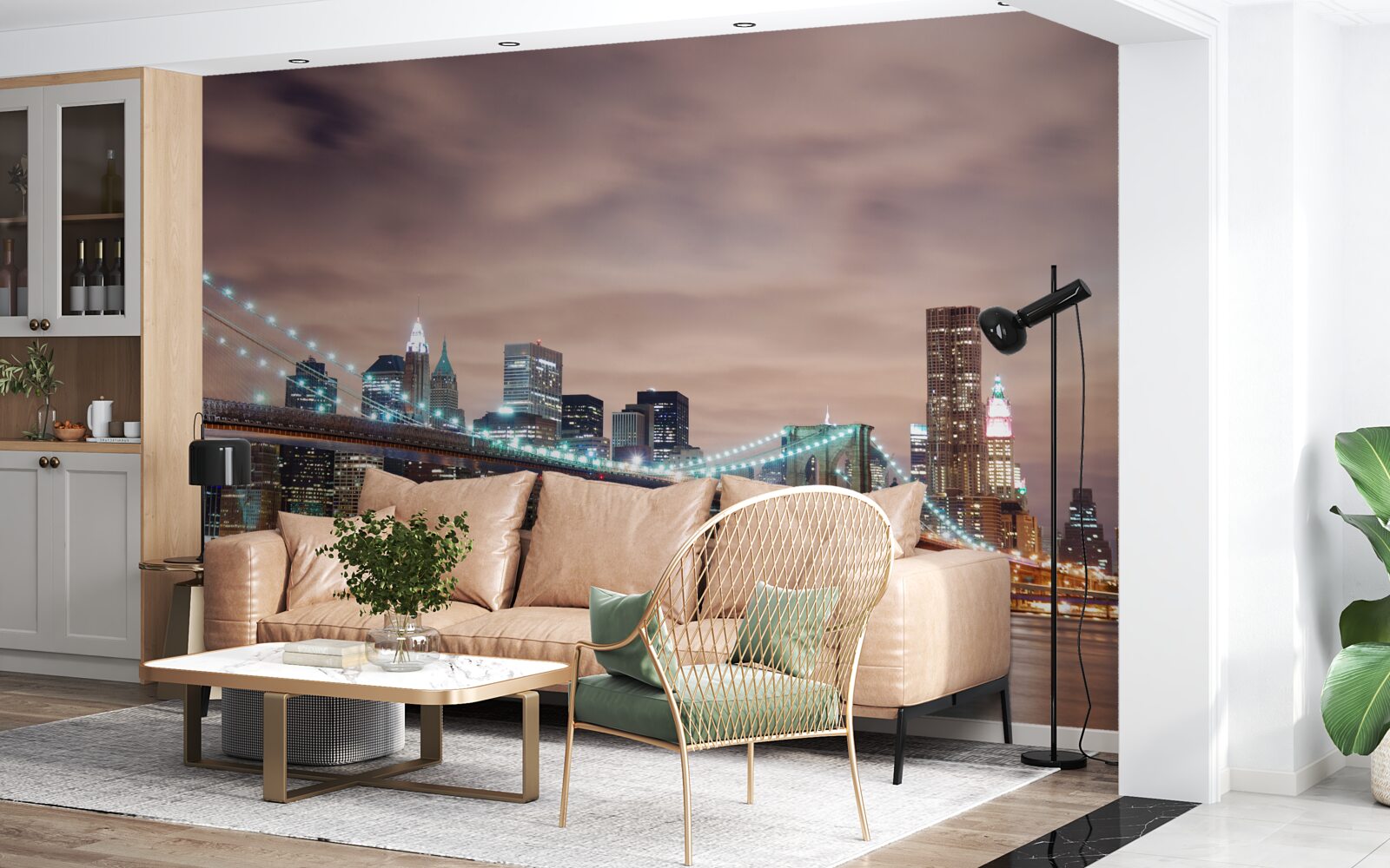 Фотошпалери нічне місто в сучасності