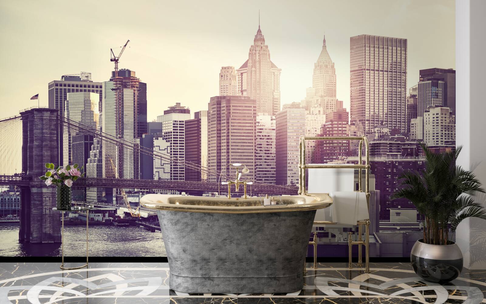 Фотошпалери заворожуючий горизонт Манхеттена