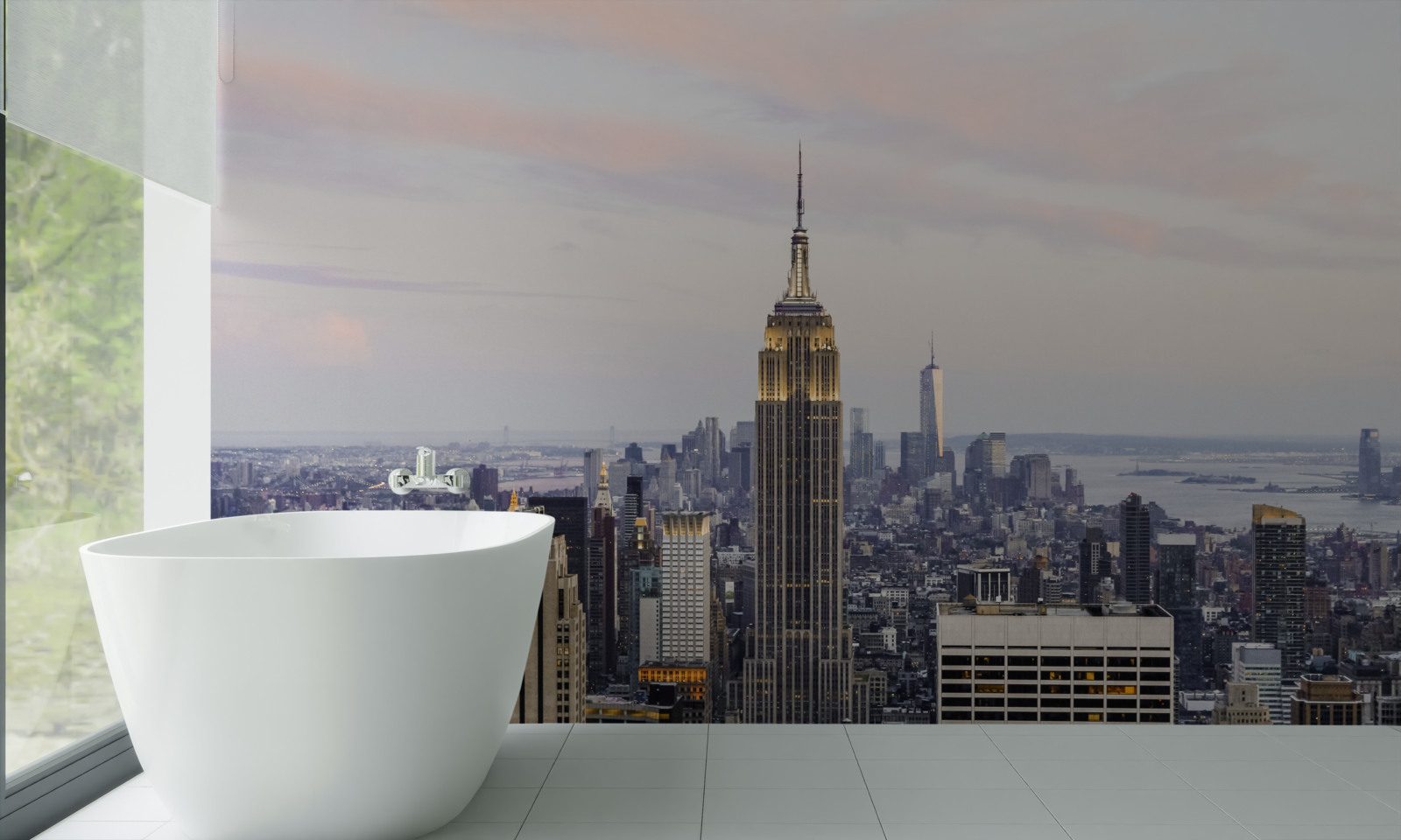 Фотошпалери ілюмінація Емпайр Стейт Білдінг