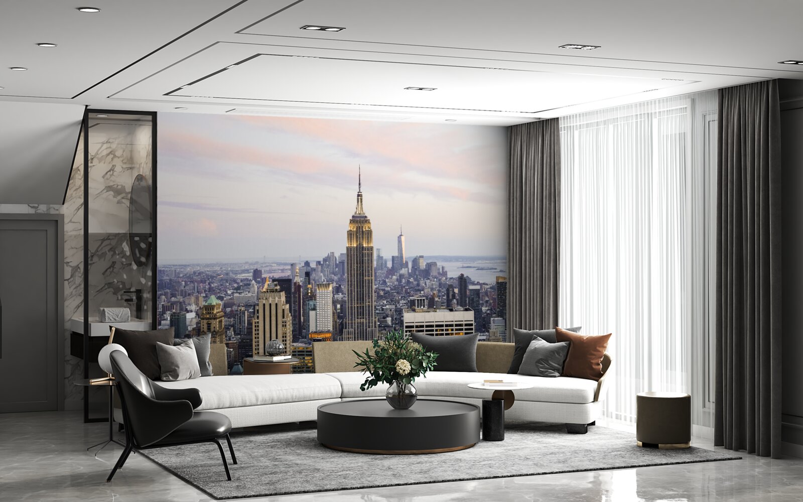 Фотошпалери ілюмінація Емпайр Стейт Білдінг