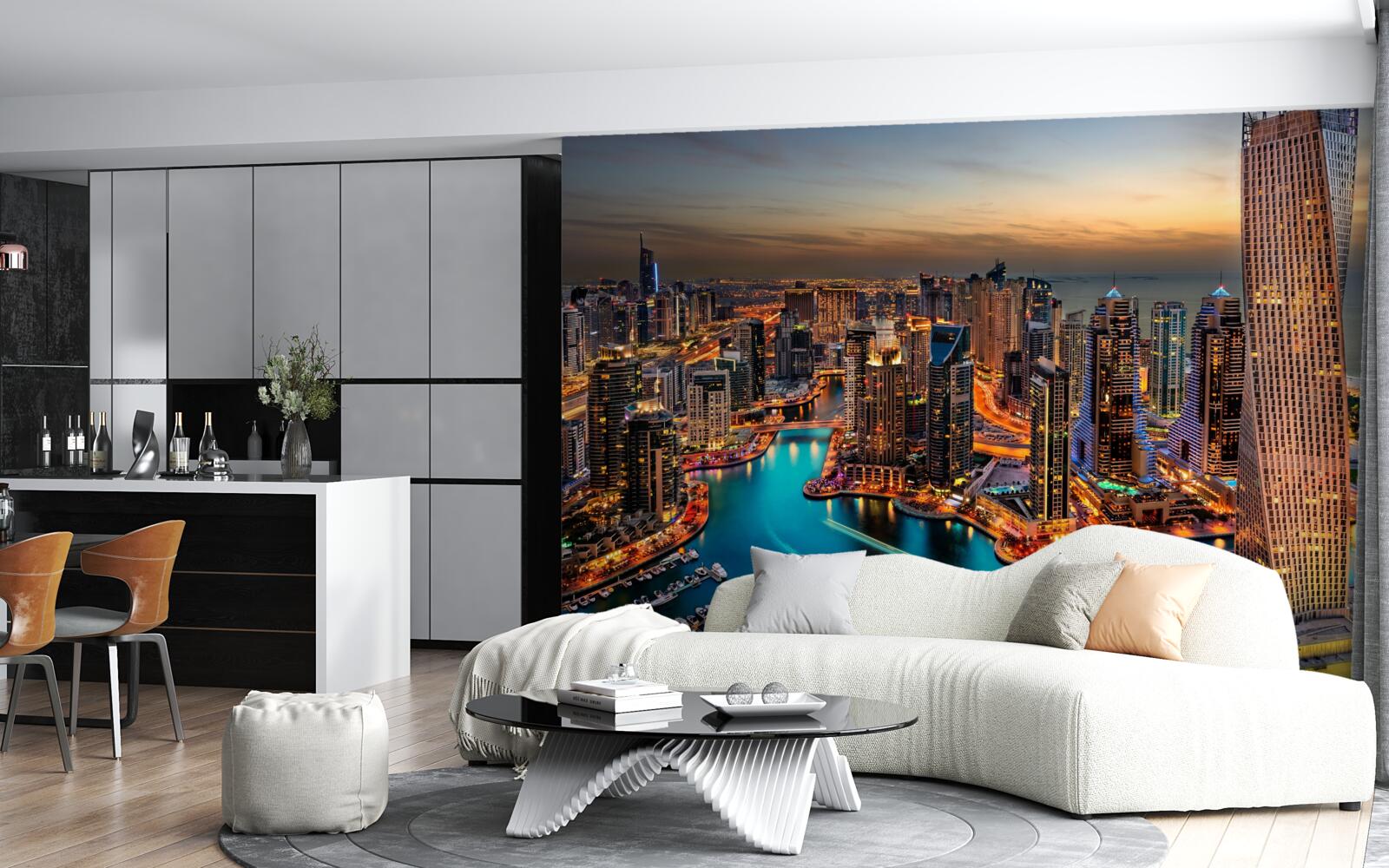 Фотошпалери горизонт міста дубай