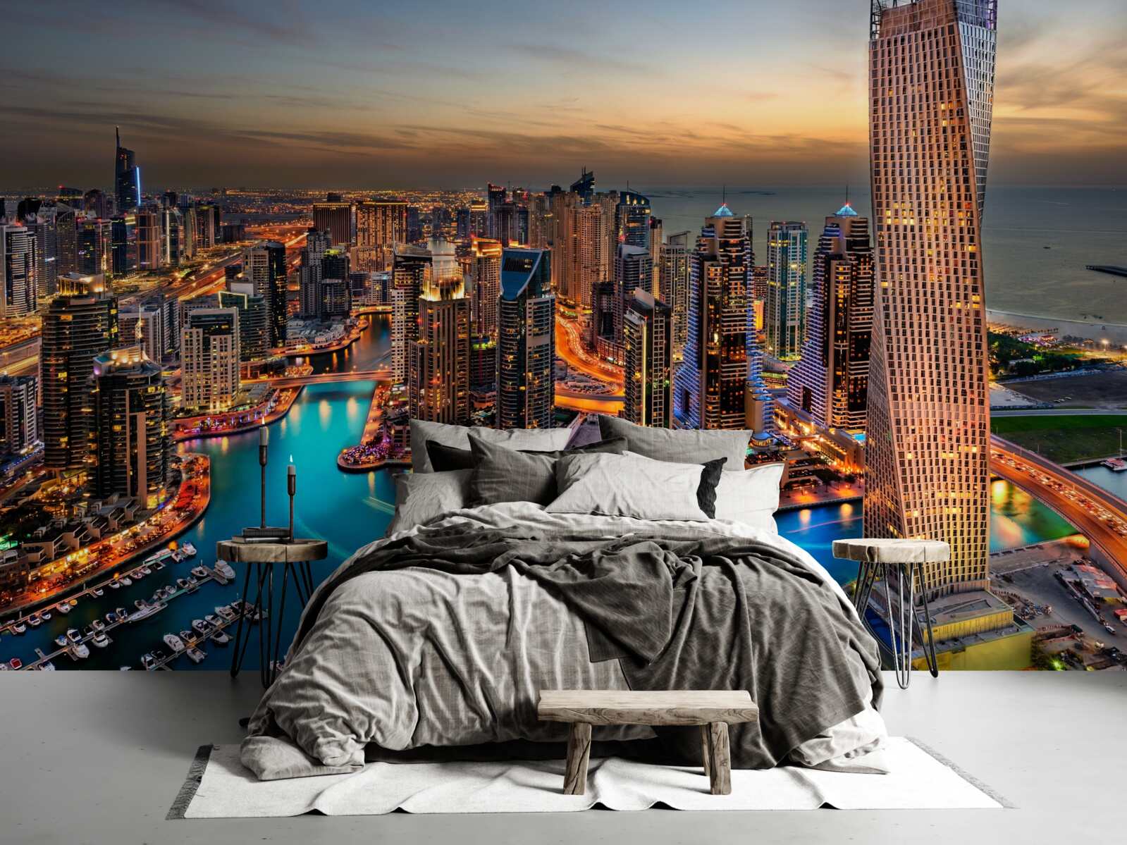 Фотошпалери горизонт міста дубай