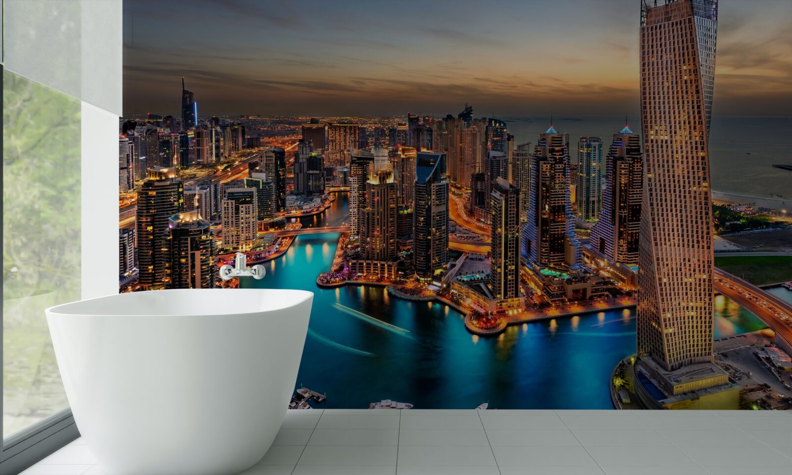 Фотошпалери горизонт міста дубай