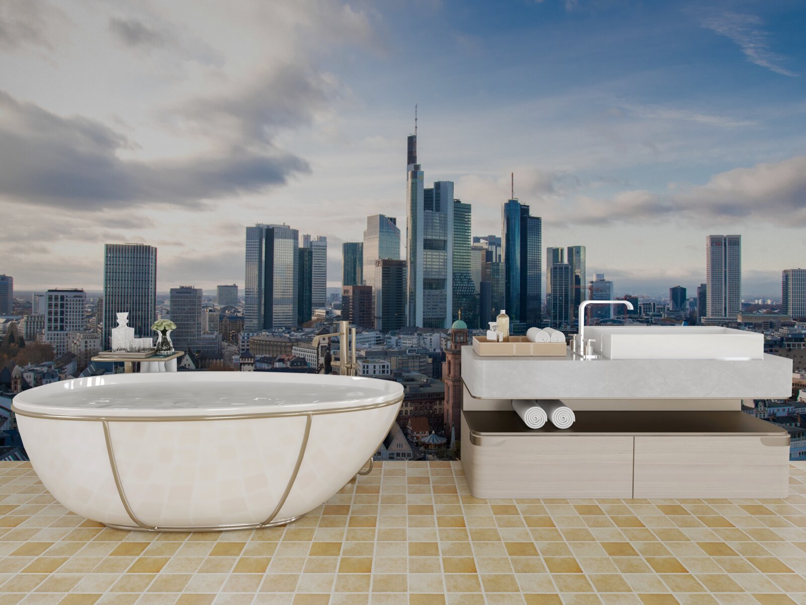 Фотошпалери франкфуртська панорама