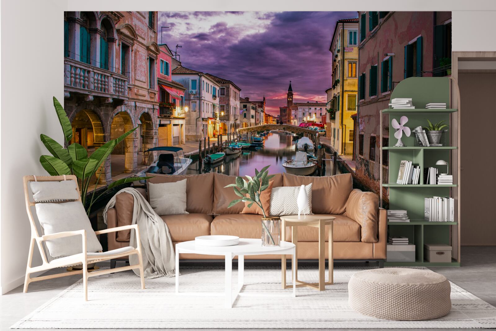 Фотошпалери венеціанська вулиця ввечері