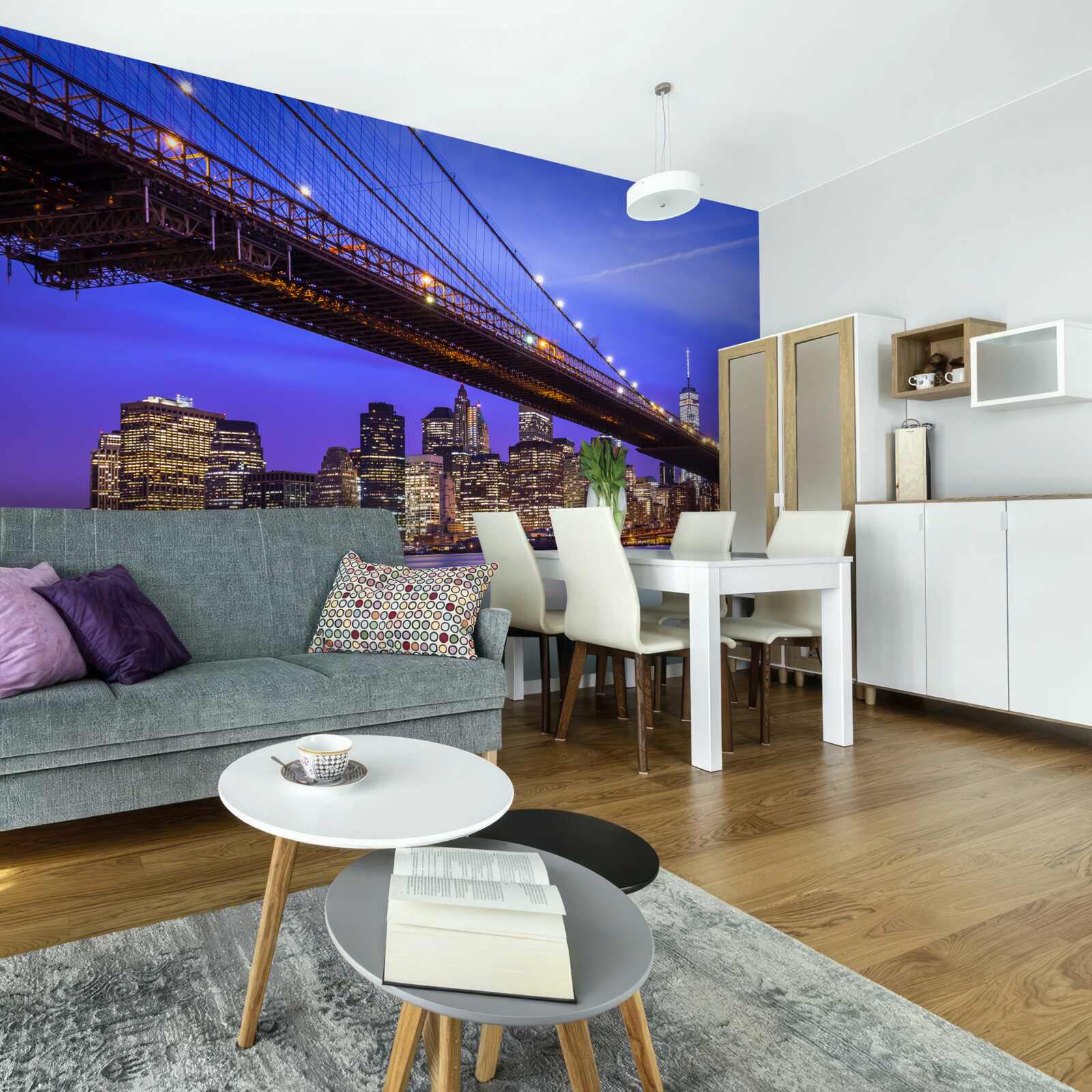 Фотошпалери вид на бруклінський міст знизу